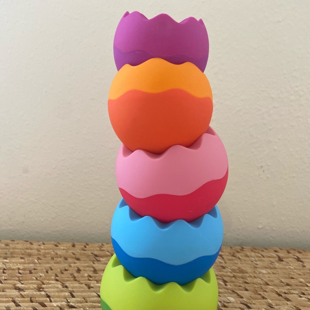 Fat Brain Toy Tobbles Stacking Toy EUC